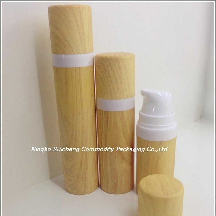 新品上市 绿色环保自然木纹系列 真空瓶 乳液瓶 10ml/15ml/30ml