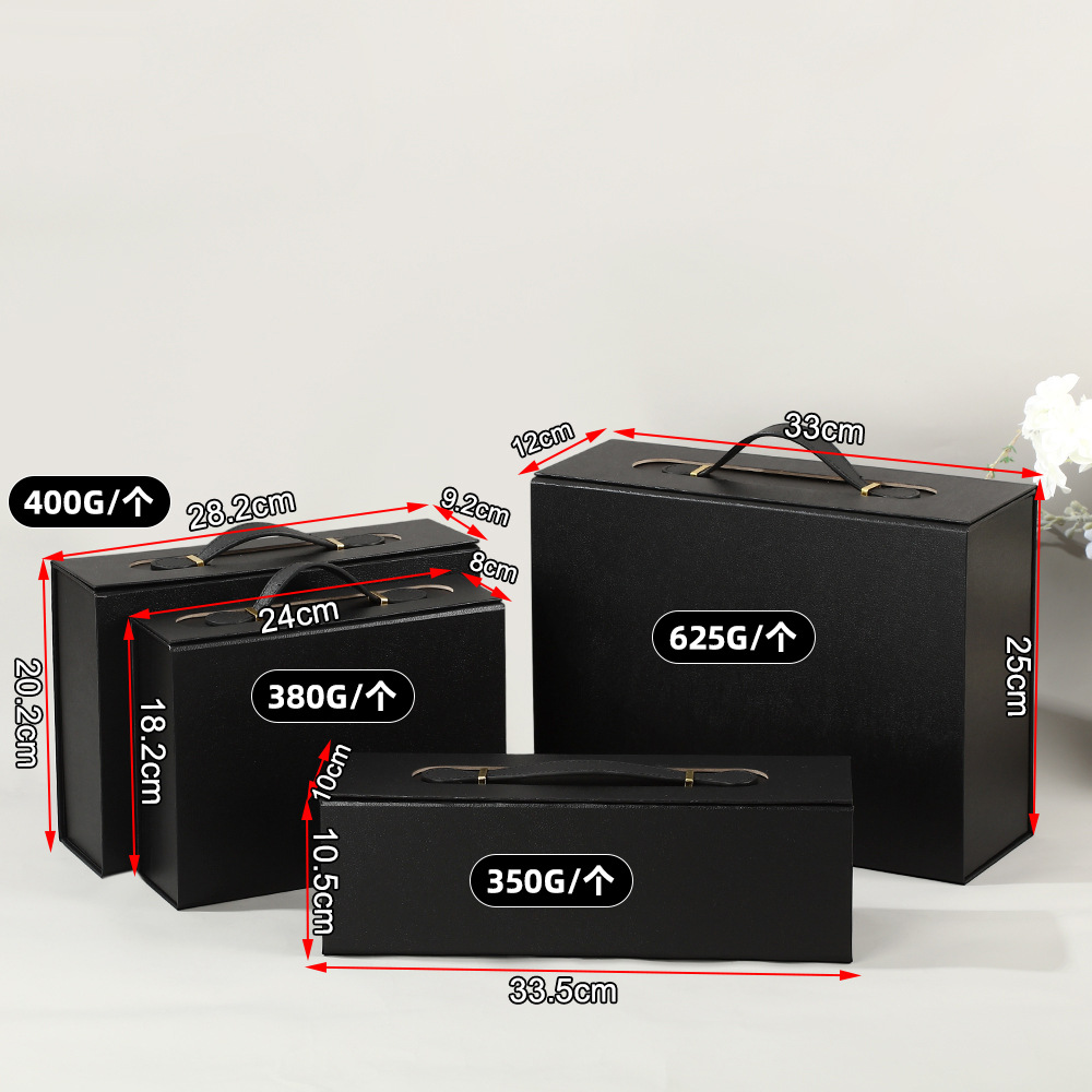 Caja de regalo plegable de una sola pieza de moldeo magnético conveniente de mano mano mano mano caja de regalo caja de embalaje de regalo de vacaciones