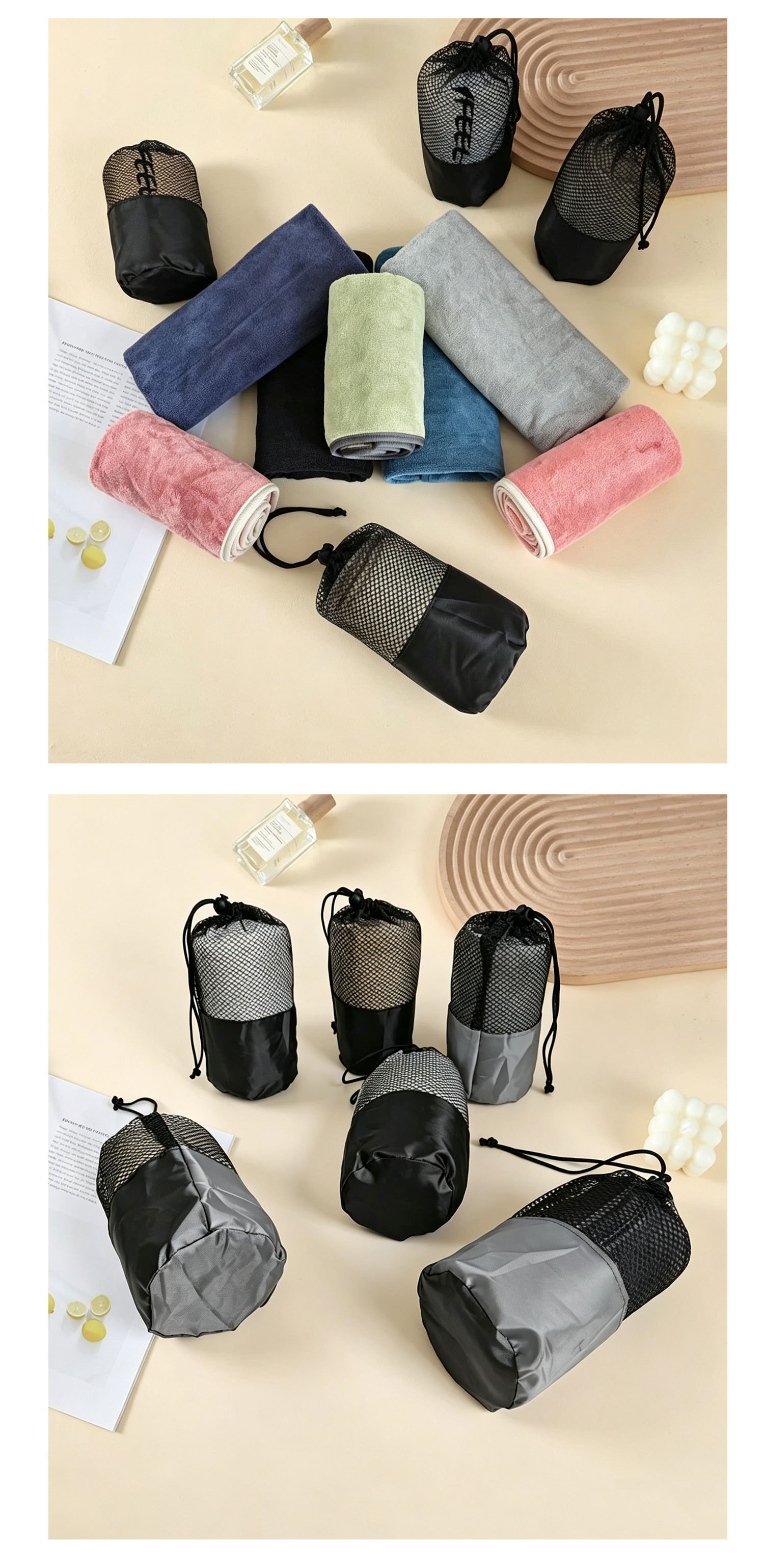 Fitness Spor Havlusu Buz Hisli Havlu Nem Emici Hızlı Kuruyan Fitness Ekipmanı Ped Havlusu Ultrafine Fiber Ter Emici Ter Silme Havlusu