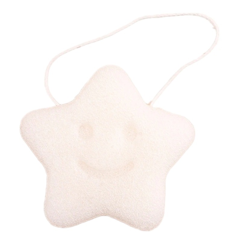 Konjac espuma bebé baño esponja niños lavado de la cara lavado de pelo artefacto bebé baño de algodón hogar exfoliante