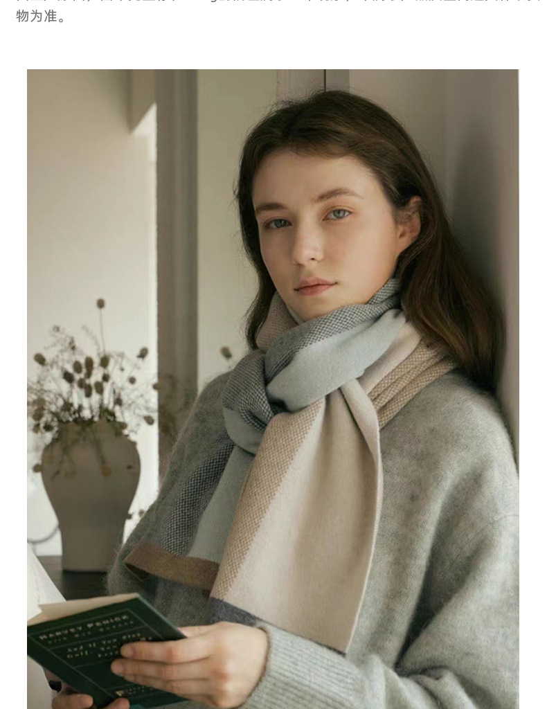 Knit Shawl And Neck Scarf Unisex Versatile Designer Style_voghion.com