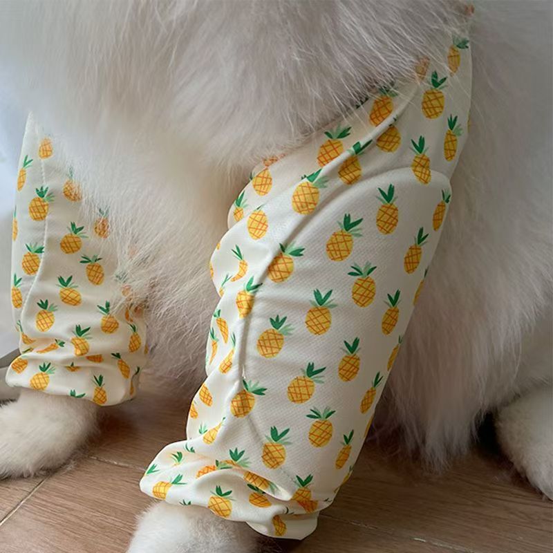 夏季新款狗狗防尘护肘护膝关节外出保护套中大型萨摩金毛宠物腿套|undefined