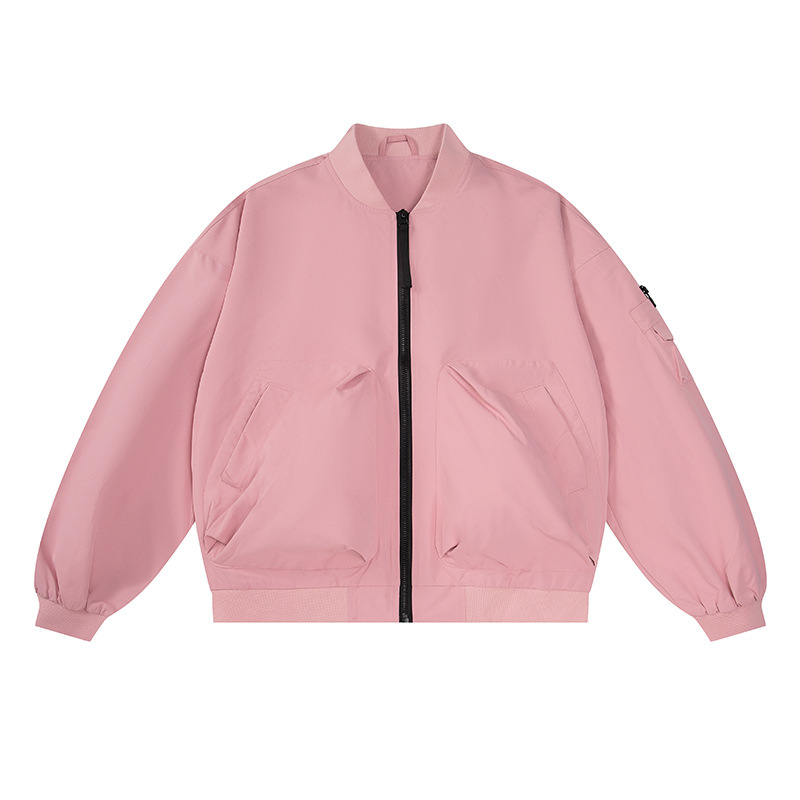 Chaqueta de invierno de hombre ligera de lujo de alto nivel de sensación de terciopelo herramienta chaqueta de béisbol transfronteriza chaqueta de piloto de terciopelo personalizada image 7