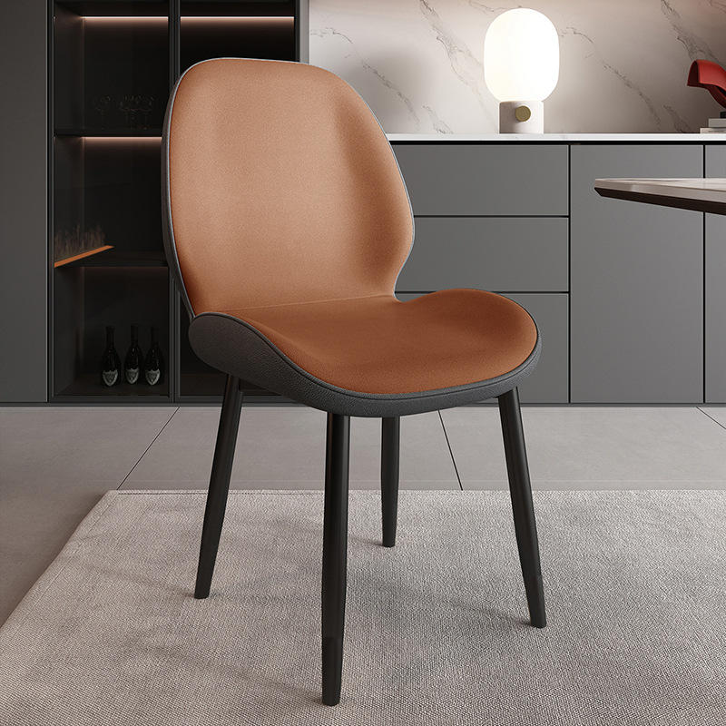 Butterfly Chair Orange Gray Technology Cloth-carbon black leg-wooden Soft bag