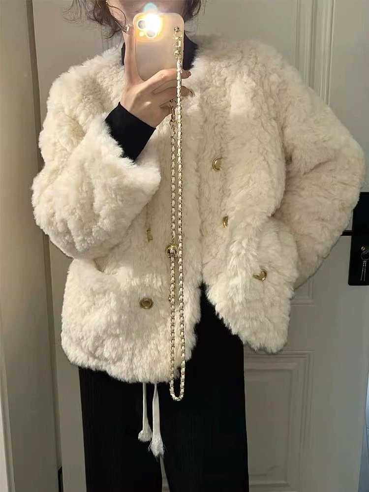 Белая цветная зимняя пуховая куртка, в стиле Chanel, для подростков, свободный крой, оверсайз, повышенная утеплённость
