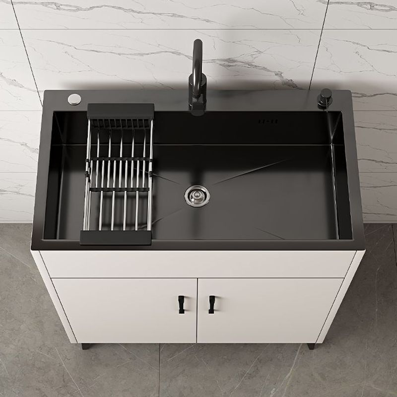 Kitchen Cabinet Stainless Steel Sink Cabinet Single/Double Sink with Faucet Office Washbasin Integrated Factory