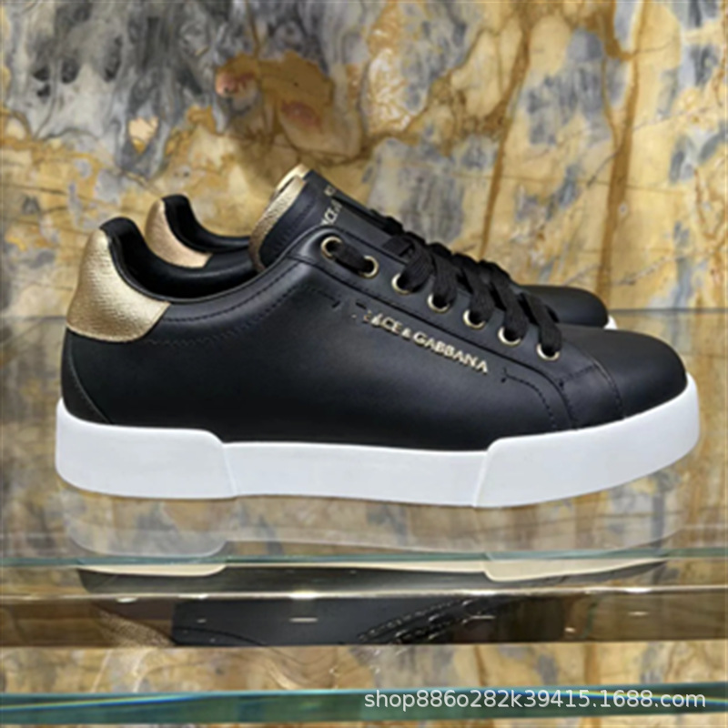Comercio exterior orden Original D familia Four Seasons casual low-top DG plataforma zapatos de cuero punta redonda talón plano zapatos de viscosa de los hombres Guangzhou bienes