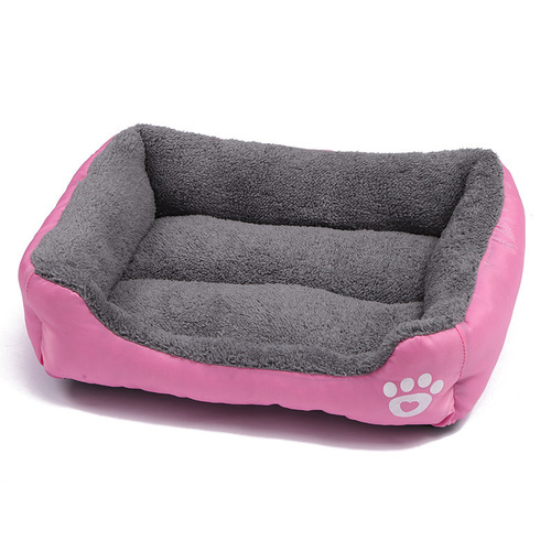 Cat bed for warmth winter pet bed semi-enclosed cat mat square pet mat machine washable dog bed dog mat wholesale