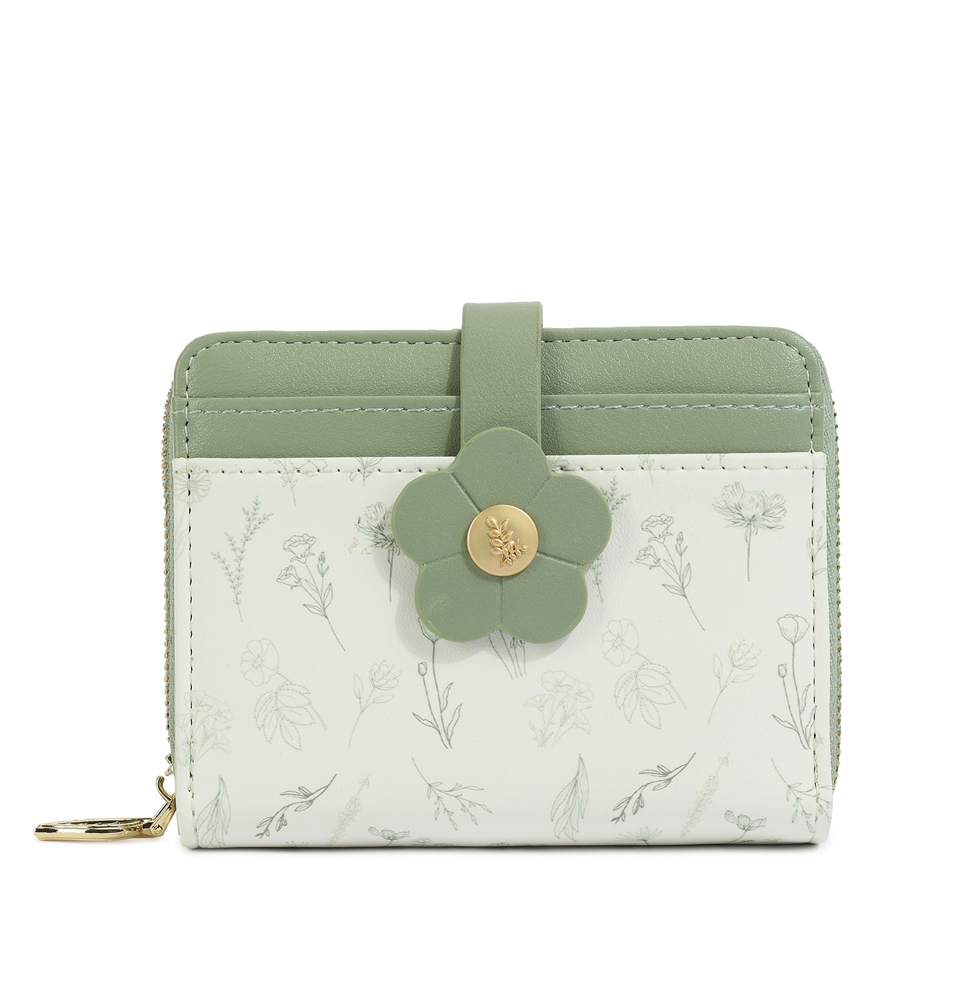 2025 nuevo lindo bolso de cambio de impresión de estudiantes bolso de tarjetas corto pequeño bolso fresco ins viento dama sentido superior