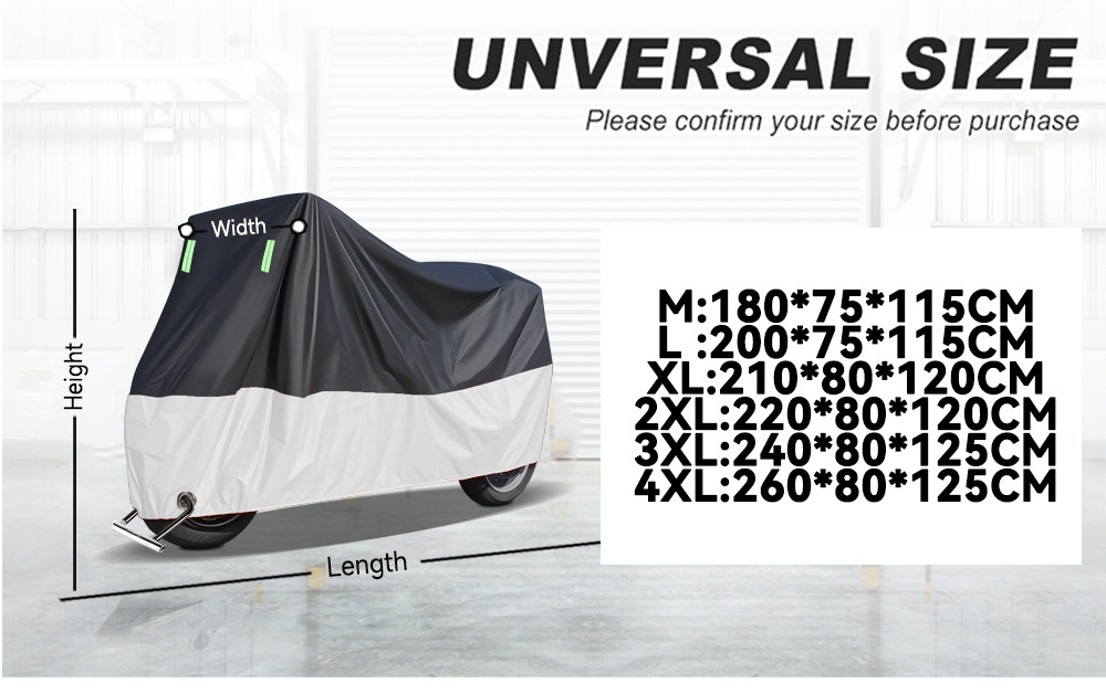 Ready Supply of Motorcycle Special Car Cover for Sun Protection and Rain Protection Thickened Electric Vehicle Rain Cover Thickened Dust Cover