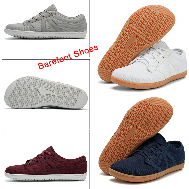 Factory direct men barefoot shoes minimalist cross trainer wide head neutral casual shoes wide toe shoes non slip shoes