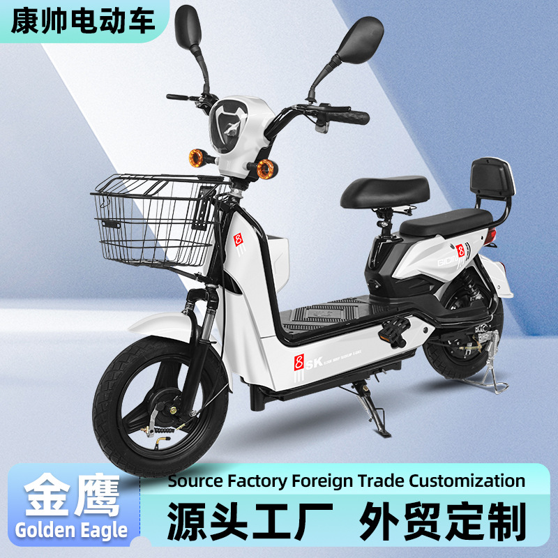 Bicicleta Eléctrica Golden Eagle para Comercio Exterior al por Mayor, Scooter Eléctrico para Adultos de Dos Plazas, Vehículo Eléctrico Ligero de Dos Ruedas con Batería de Larga Duración.