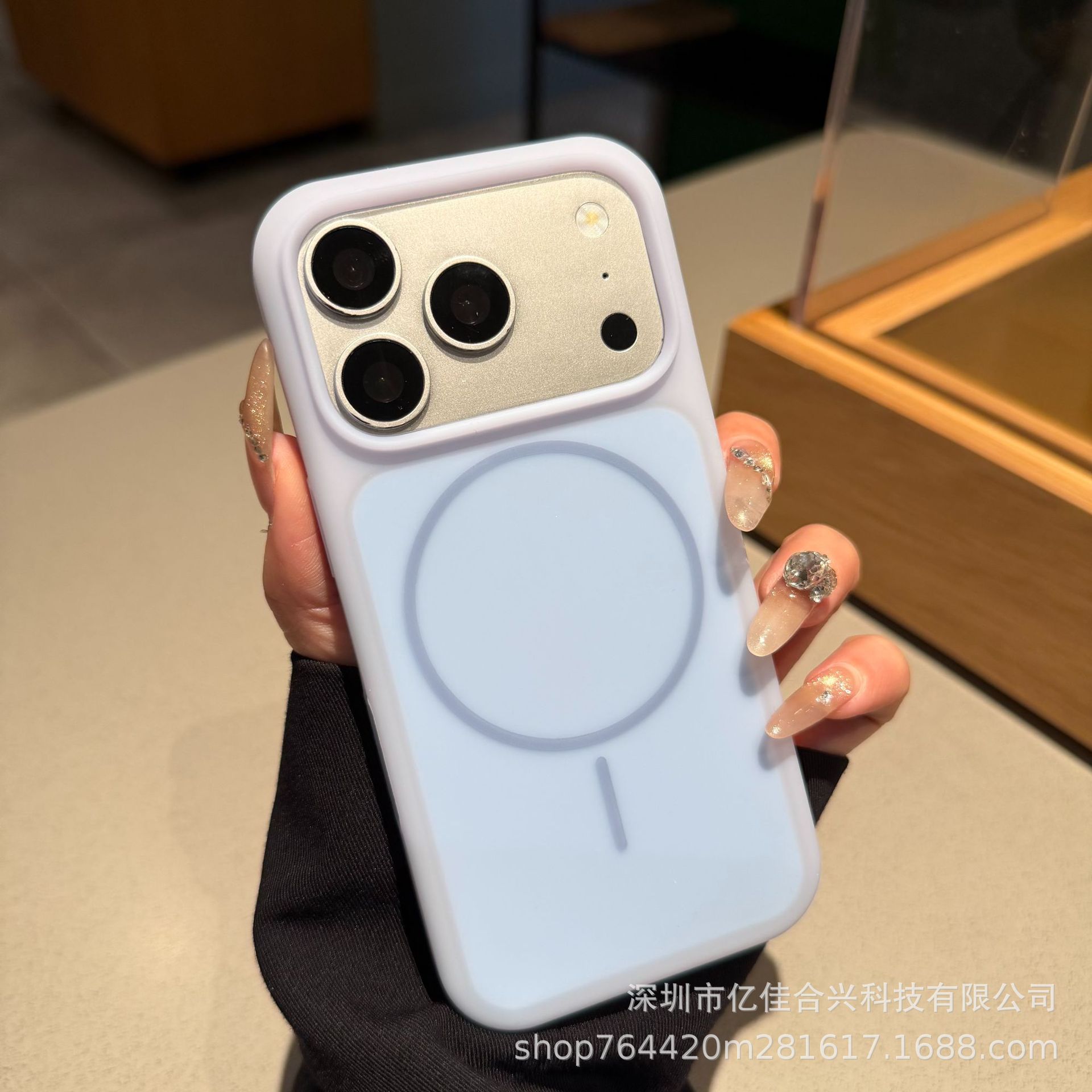 gelato gelatina anillo fino absorción magnética para Apple 17pro caso de teléfono celular iPhone13 caso de silicona líquida a prueba de caídas