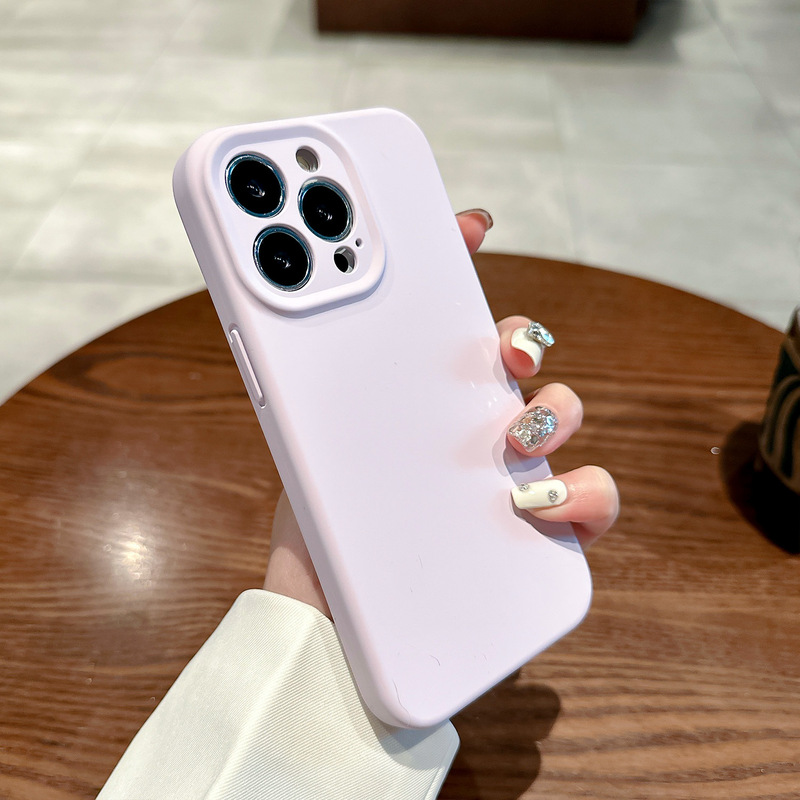 アップル14pro携帯ケース液体シリカゲルの純色を適用して、新しいシンプルな転倒防止のために、マグセーフ磁気吸引携帯ケースを適用します。|undefined