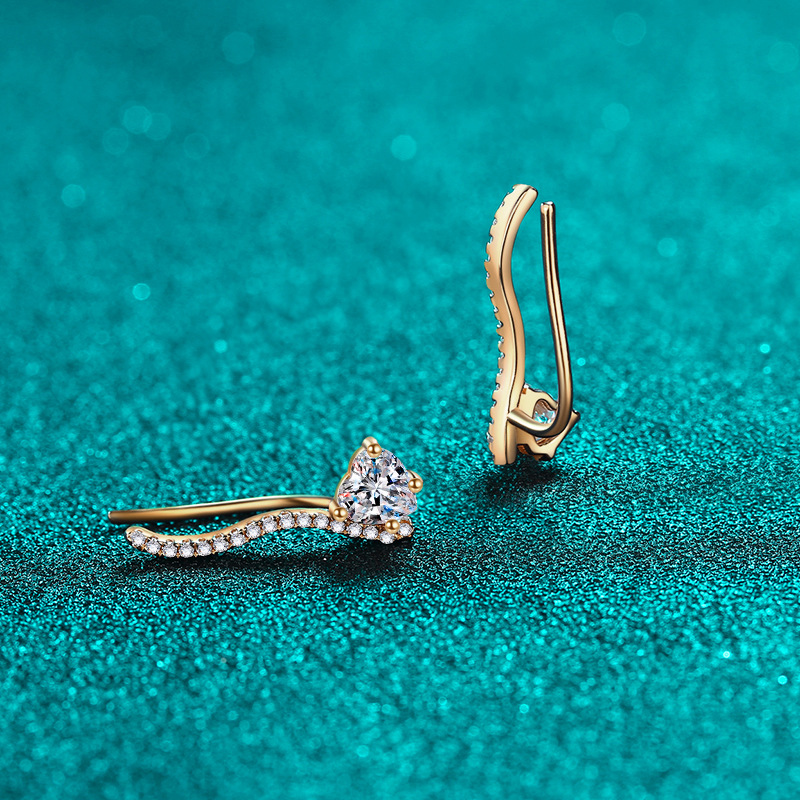 Orecchini a cerchio in argento sterling con moissanite d color_voghion.com