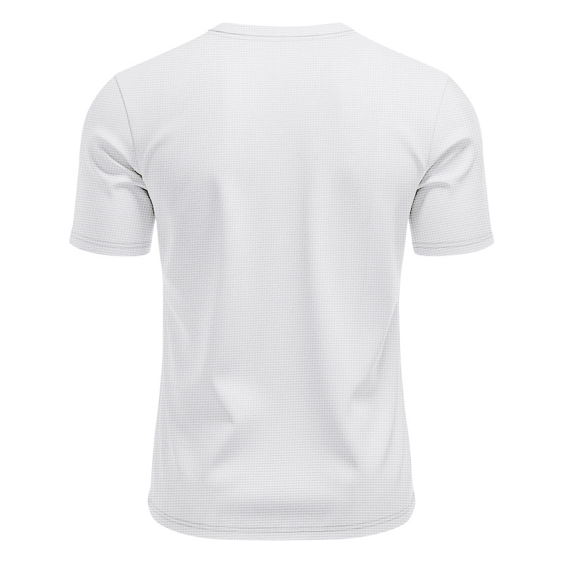 Men's Clothing Summer Men's Loose Waffle Two Piece Suit Round Neck Short Sleeved Shorts Set Simple Style For Formal & Casual_viptrois.com