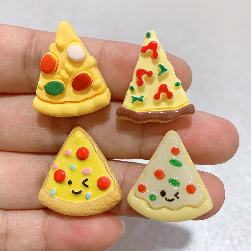 Simulated Resin Food Toy Pizza Accessories DIY Cream Glue Mobile Phone Case Refrigerator Patch Key Chain Hole Shoe Accessories Simulated Resin Food Toy Pizza Accessories DIY Cream Glue Mobile Phone Case Refrigerator Patch Key Chain Hole Shoe Accessories