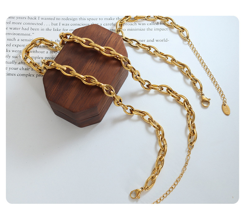 Fashion Solid Color Titanium Steel Plating Womenu0027S Bracelets Necklace