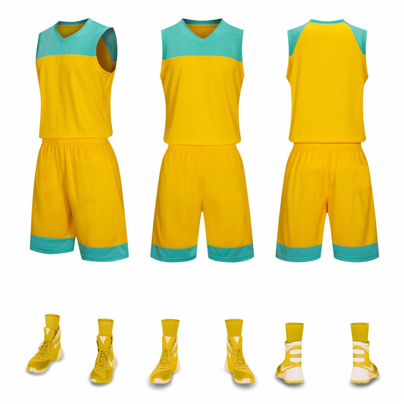 Jersey basketball uniform suit men's printed jersey female student competition uniform sports vest training team uniform children's uniform