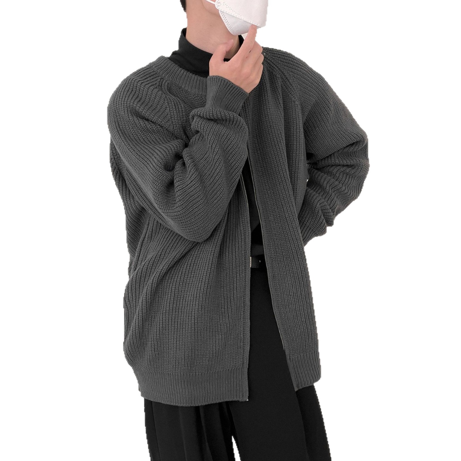 Explosiones transfronterizas de tamaño europeo suéter de jersey de gran tamaño cardigán chaqueta exterior ligera fábrica de negocios al por mayor