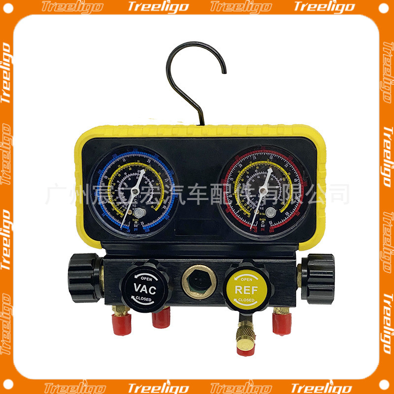 R410A/R32/R134A/R22 Nuevo juego de medición de colector de diagnóstico de 4 way AC