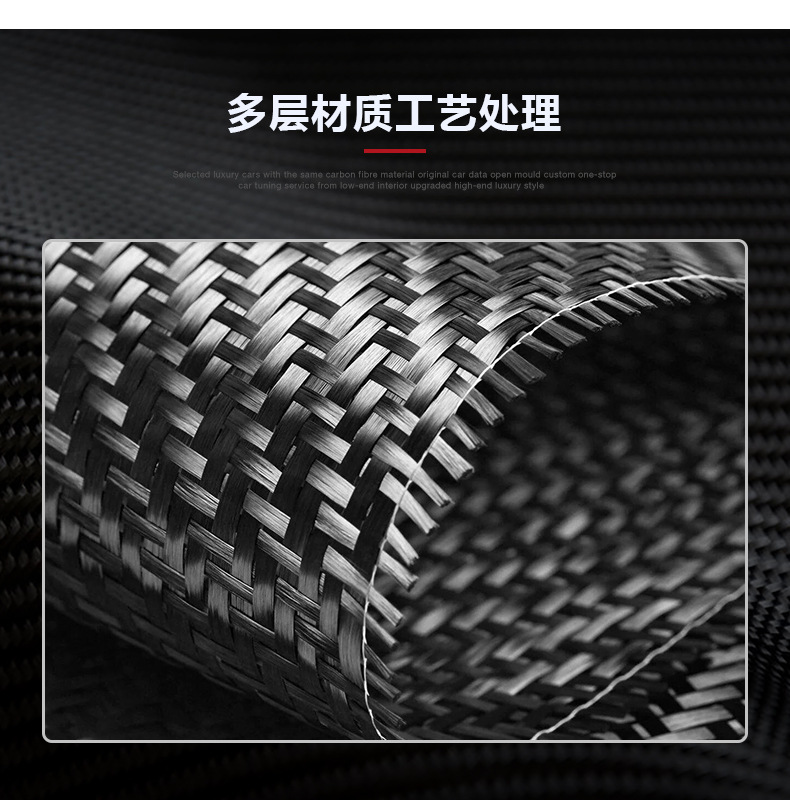 Cross-Border Suitable for 24 Mustang Fog Light Frame Covers, Real Dry Carbon Fiber Car Exterior Modification Parts, Decorative Frame Accessories