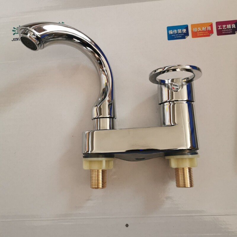 Factory wholesale basin faucet Korean plate two-piece plumbing hardware Factory wholesale basin faucet Korean plate two-piece plumbing hardware