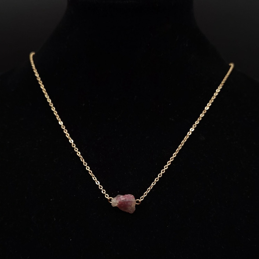 Fashion Geometric Agate Plating Natural Stone Necklace 1 Piece