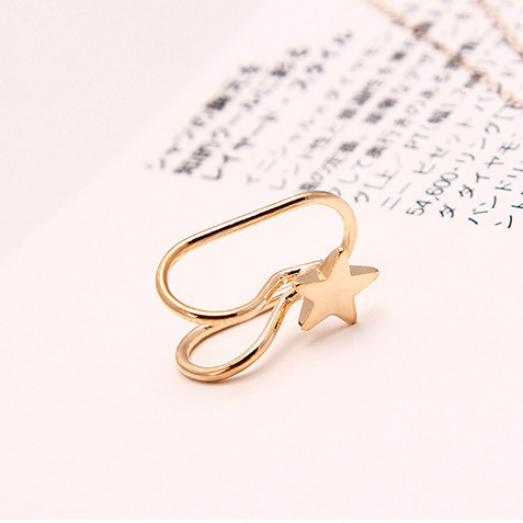 Korean creative pearl earrings, single diamond star earrings, U-shaped earrings, single pack, Yiwu earrings mixed batch