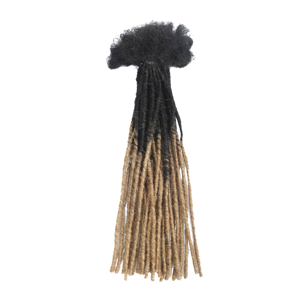 Rastas de cabello humano real, rastas africanas de reggae hechas a mano, rastas de cabello humano de 0.2 cm