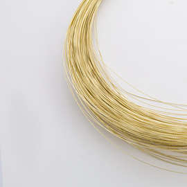 不掉色包金批花半硬线保色18k批花硬线铜线麻花线DIY饰品配件批发