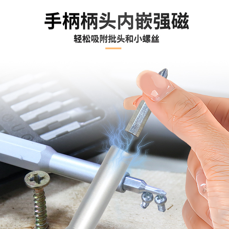 Juego de destornillador 25 en uno bolígrafo de aluminio manual multifuncional con reparación magnética reloj desmontaje de teléfono móvil destornillador de precisión