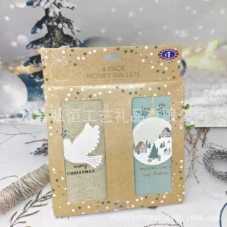 供应批发dⅰy圣诞卡片层贴套礼盒包装儿童diy玩具套装