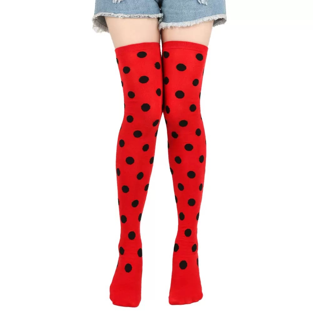 Medias transfronterizas medias tres barras a rayas calcetines largos hasta la rodilla baile estilo universitario calcetines de algodón para mujer