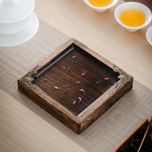 鱼池壶承胡桃木荷韵新中式复古精美壶承批发