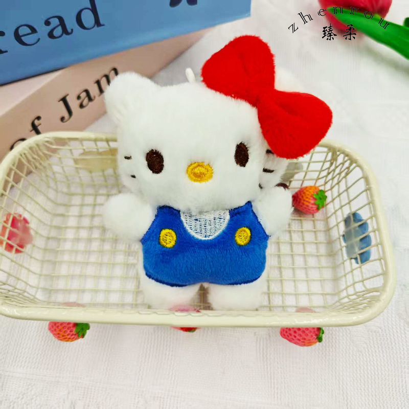 新款可爱helloKitty多色挂件毛绒蕾丝纱裙KT箱包配件闺蜜钥匙扣|undefined