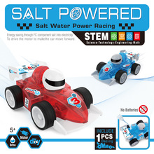 跨境热销免电盐水动力赛车新能源汽车DIY手工组装小学生科教玩具