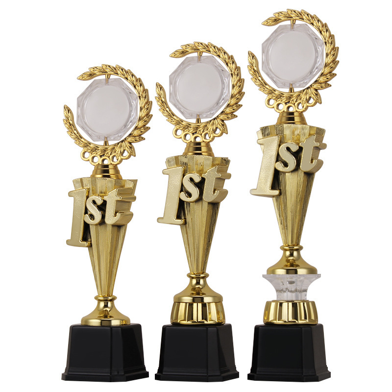 Nuevos trofeos de plástico de la reunión deportiva de reconocimiento del trofeo del empleado sobresaliente, trofeo creativo, trofeo de trigo, trofeo digital