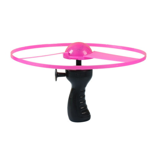 New luminous pull string flying saucer large flying saucer flying fairy bamboo dragonfly outdoor night market stall children's toys batch