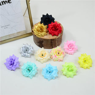 Realistic wedding flowers, golden decorative flowers, flowered