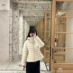 蒙家25ss M家新款女款薄短款修身显瘦轻鹅羽绒服夹克外套