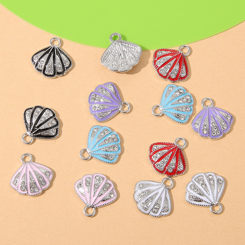 Fashion fresh full diamond marine series bracelet necklace earrings alloy drop oil jewelry accessories handmade materials Fashion fresh full diamond marine series bracelet necklace earrings alloy drop oil jewelry accessories handmade materials