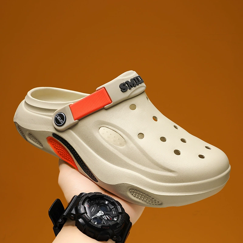 Внешняя торговля сандалиями мужская обувь с паотами дышащая обувь с отверстиями мужская повседневная пляжная сандалия EVA дома носить тапочки