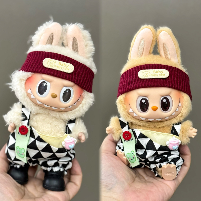 卸売ラブブベビー服 17 センチメートルブラインドボックスペンダント第一世代と第二世代のビニール人形着替えベビー服セット|undefined