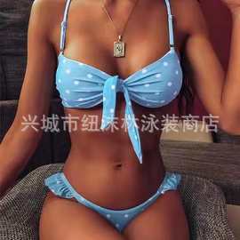 性感三角比基尼 2022新款分体T裤沙滩温泉泳衣女