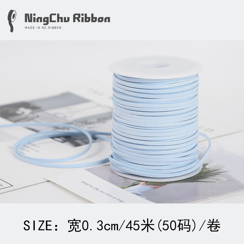 Coreano terciopelo deerskin cuerda floral terciopelo cinta ramo fresco cinta DIY regalo vaca cadena regalo decoración de la torta