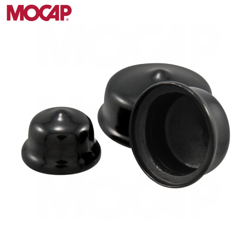 【厂家直销】螺纹防尘黑色软塞 耐高温浸塑塑料塞