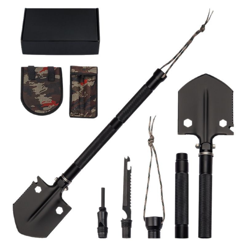 戸外兵シャベルマンガン鋼野外釣り掘削シャベルシャベル多機能兵シャベルキャンプ車載ツールシャベル