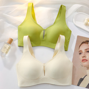 Shantou Thin Comfortable Underwear Without Rims for Big Breasts, Push-Up, Comfortable Adjustable Side Breast-Retracting Underwear for Women