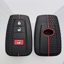 适用于丰田普锐斯丰田凯美瑞卡罗拉汽车硅胶钥匙套遥控钥匙保护套